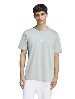 adidas - Men Blue Essentials Small Logo T-shirt