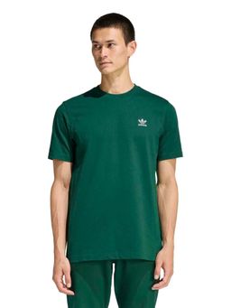 adidas Originals - Men Green Solid Trefoil Essentials T-shirt