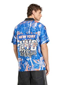 adidas Originals - Men Blue Fifa World Cup 26 Host City New York Graphic Printed T-shirt