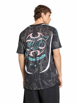 adidas Originals - Men Black Miami Text Printed T-shirt