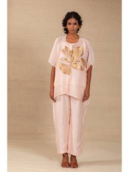 EEDA - Pink Embroidered Kaftan and Pant