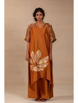 EEDA - Bronze Embellished Kurta and Palazzo