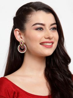 Anika's Creations - Anika's Creation Partywear Elegant Chandbali Earrings