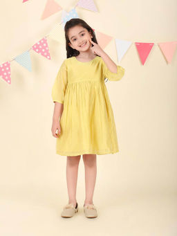 Fabindia - Green Cotton Silk Dress