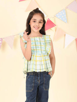 Fabindia - White Cotton Printed Top