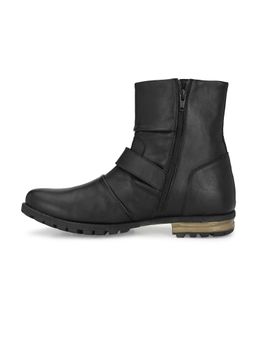 Delize - Black Solid Ankle Boots
