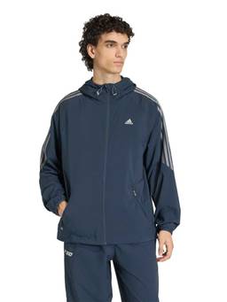 adidas Originals - Men Blue Striped Regular Windrunner Jacket