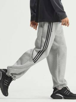 adidas Originals - Men Grey Spacer Teamgeist 26 Cutline Open Hem Tracksuit Pants