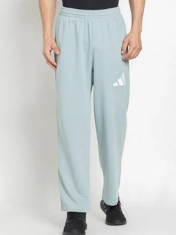 adidas - Men Green Solid Wide Pants