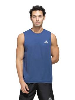 adidas - Men Blue Adi365 Tank Running T-Shirt