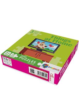 Popcorn Games & Puzzles - Super Puzzles Things at Home (Pack of 3)