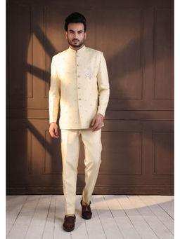 SMRITI - Ivory Embellished Bandhgala and Pant Set