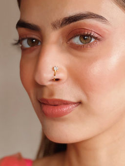 Azai by Nykaa Fashion - Ethnic Nose Pin with AD Stone