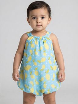 Creative Kids - Blue Polyester Printed Onesie