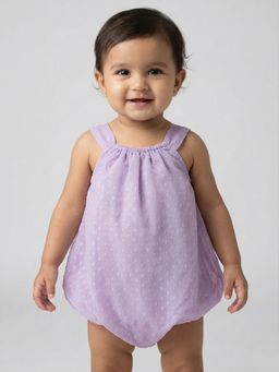 Creative Kids - Purple Polyester Printed Onesie