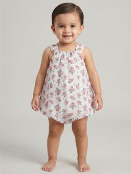 Creative Kids - White Polyester Printed Onesie