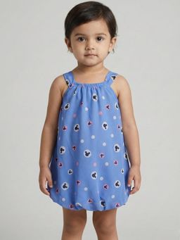 Creative Kids - Blue Polyester Printed Onesie