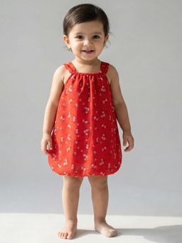 Creative Kids - Red Polyester Printed Onesie