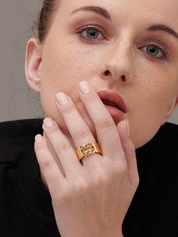 Palmonas - Go Bold Ring-18k Gold Plated