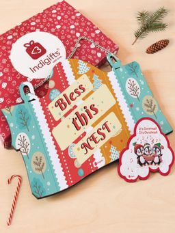 Indigifts - Christmas Home Decoration Items Merry Christmas Printed Wall Door Hanging