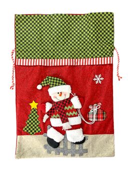 Little Surprise Box - Deer Green & Grey Checks Christmas Sack for Christmas Gifts and Home Decor