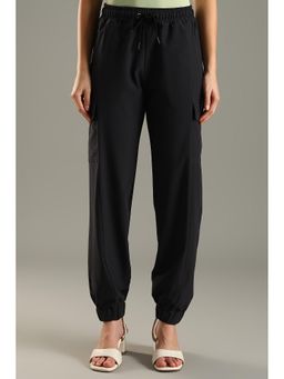 DOMIN8 - Women Cargo Style Workleisure Joggers - Black