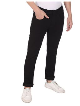 U.S. Polo Assn. Denim Co. - Men Black Woody Slim Straight Fit Mid Rise Jeans