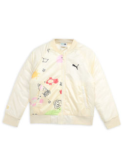 Puma - Unisex Classics Padded Kids Yellow Insulated Bomber Jacket