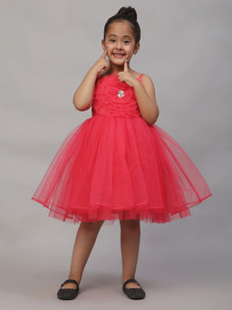 Toy Balloon Kids - Coral Girls Party Dress