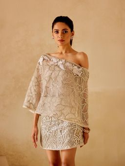 Twenty Nine - Mirror Work Drop Shoulder Top