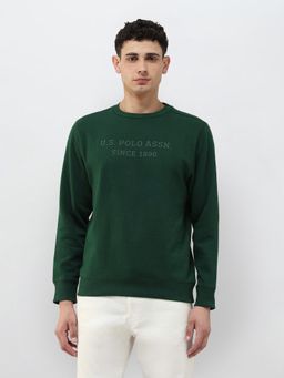 U.S. POLO ASSN. - Men's Brand Typography Regular Fit Sweatshirt - Green