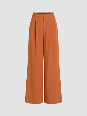 Aila Wide Leg Pants cider