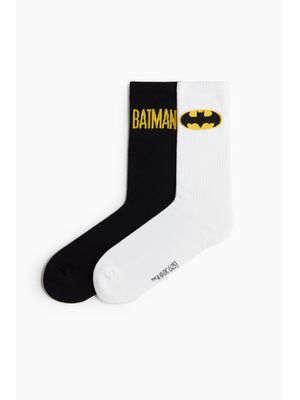 Buy H&M Men Black 2-Pack Socks (04-06) Online