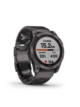 Garmin fenix 7x sapphire solar dlc titanium gps watch clearance