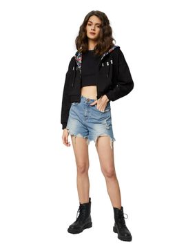 The Souled Store Hoodies and Sweatshirts : Buy The Souled Store Wonder  Women Reversible Cotton Cropped Oversized Hoodies Online | Nykaa Fashion