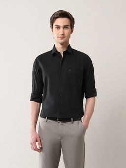 Arrow - Men Brown Solid Slim Fit Formal Shirt