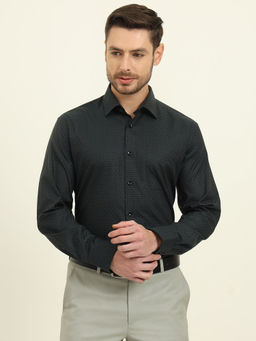 JadeBlue - Men Green Check Regular Fit Formal Shirt