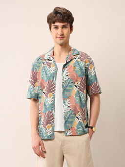 U.S. Polo Assn. Denim Co. - Men Multi-Color Printed Relaxed Fit Casual Shirt