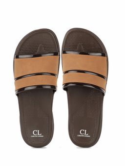 Carlton London - Solid Tan Sliders
