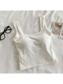 MISS MOSA BY AKANKSHA - Women White Solid Top