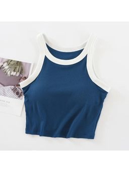 MISS MOSA BY AKANKSHA - Women Blue Solid Top