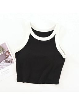 MISS MOSA BY AKANKSHA - Women Black Solid Top