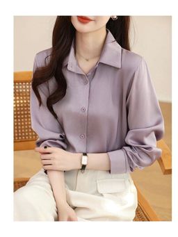 MISS MOSA BY AKANKSHA - Women Purple Solid Shirt