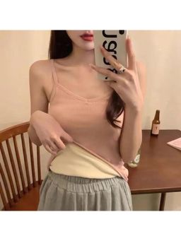 MISS MOSA BY AKANKSHA - Women Peach Solid Top