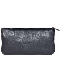 Sassora - Genuine Leather Navy Blue Unisex Medium Key Pouch