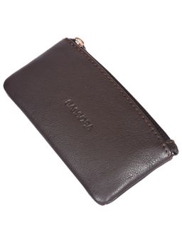 Sassora - Dark Brown Genuine Leather Unisex Small Key Pouch