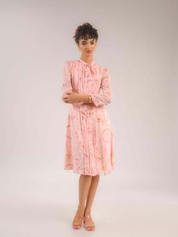 Natalia Livingston - Dahlia Pink Floral Dress