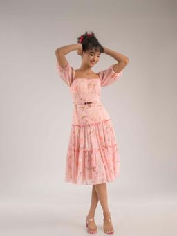 Natalia Livingston - Dahlia Pink Floral Dress
