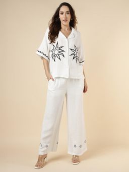 Aspirin Fashion - Sunny Co-Ord Set - White