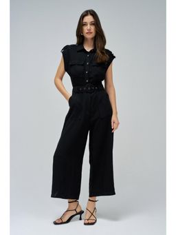 Salsa Jeans - Light Denim Jumpsuit with Belt - Black